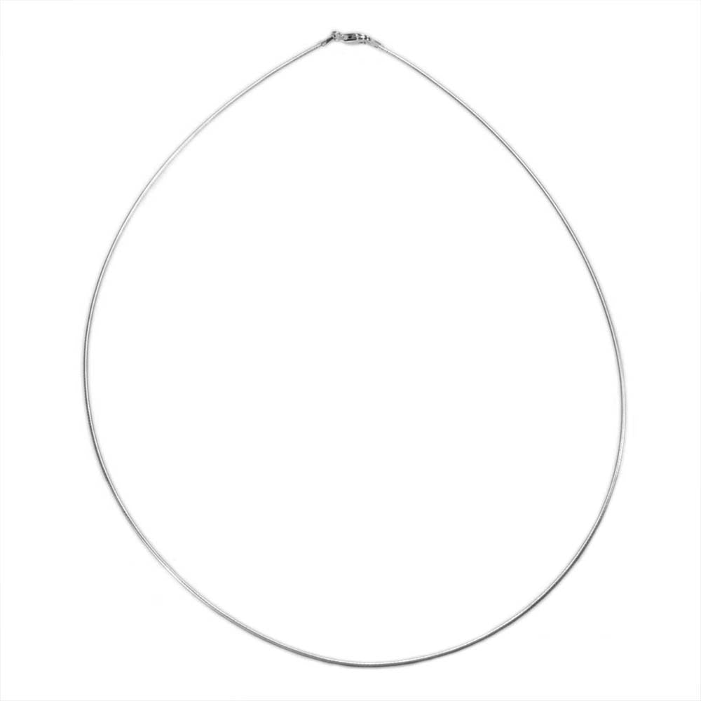 Sterling silver omega chain 45cm