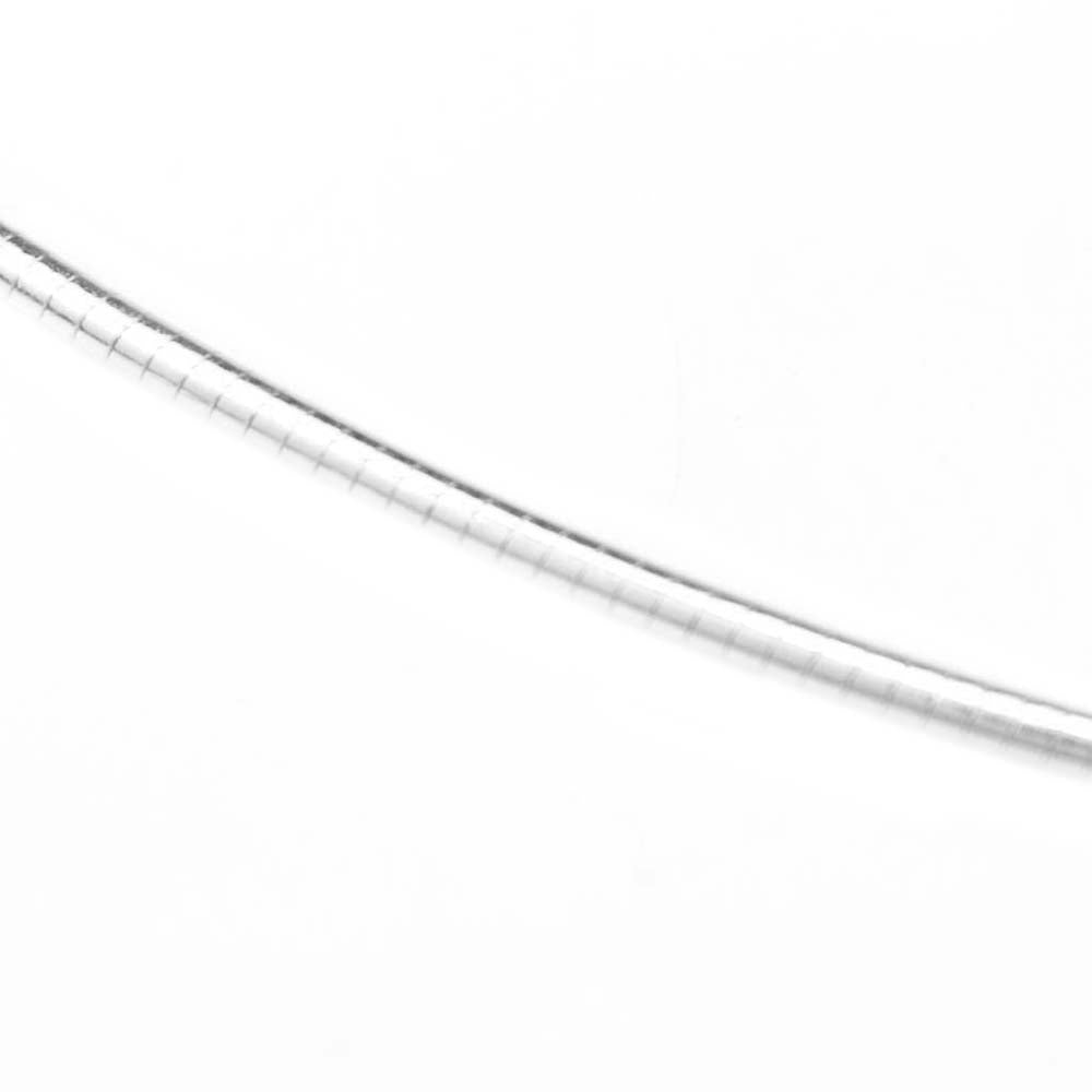 Sterling silver omega chain 45cm