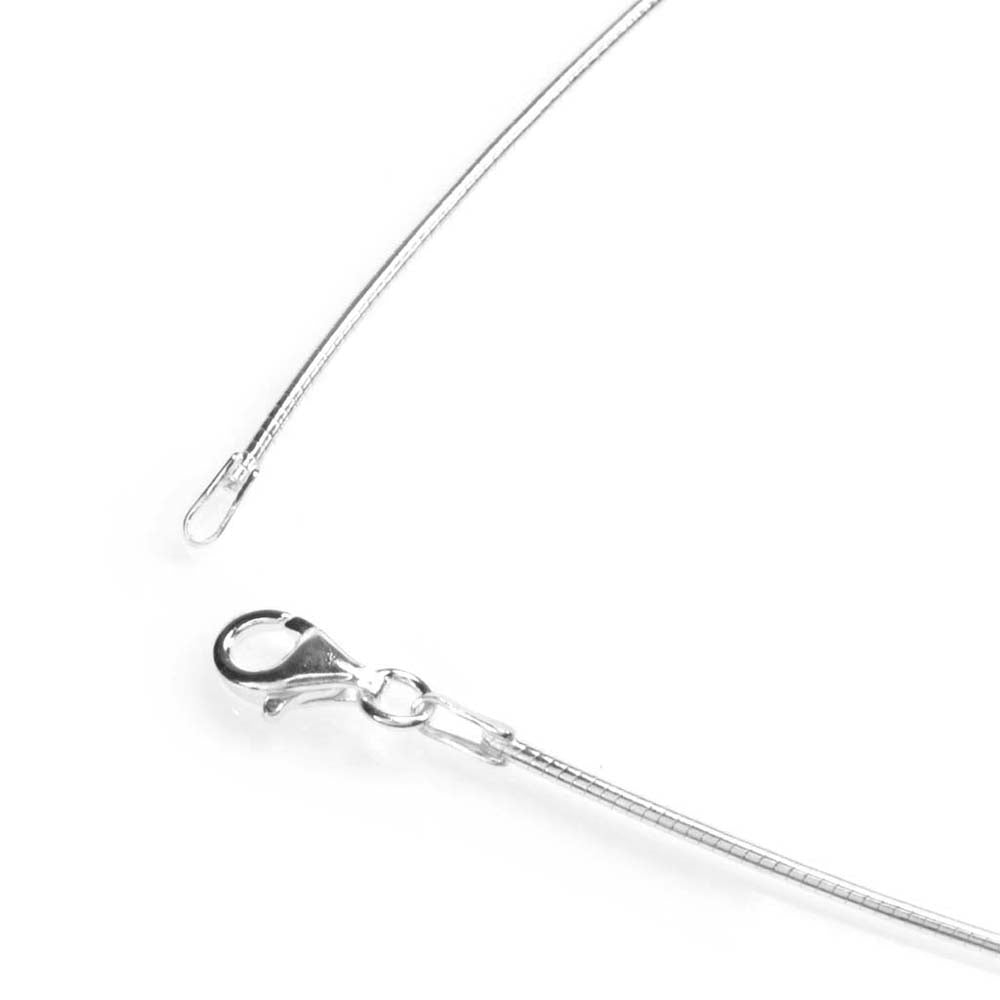 Sterling silver omega chain 40cm