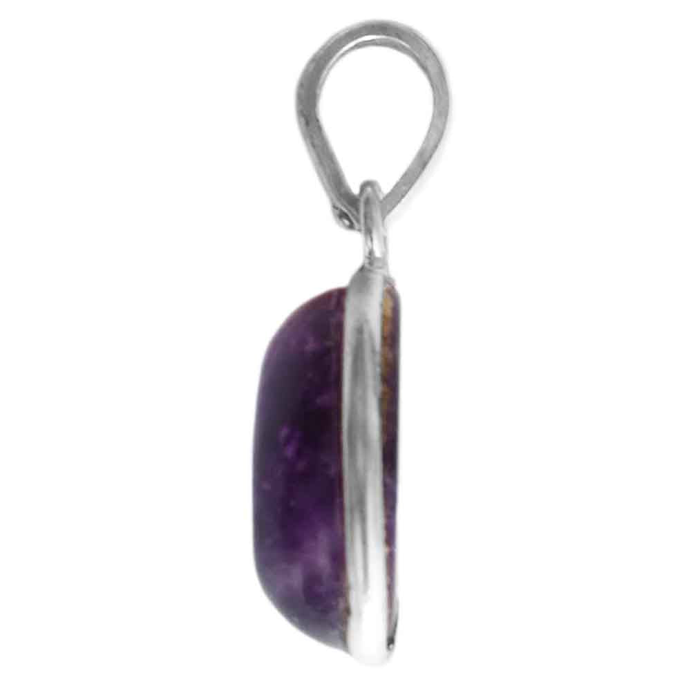 Amethyst sterling silver pendant