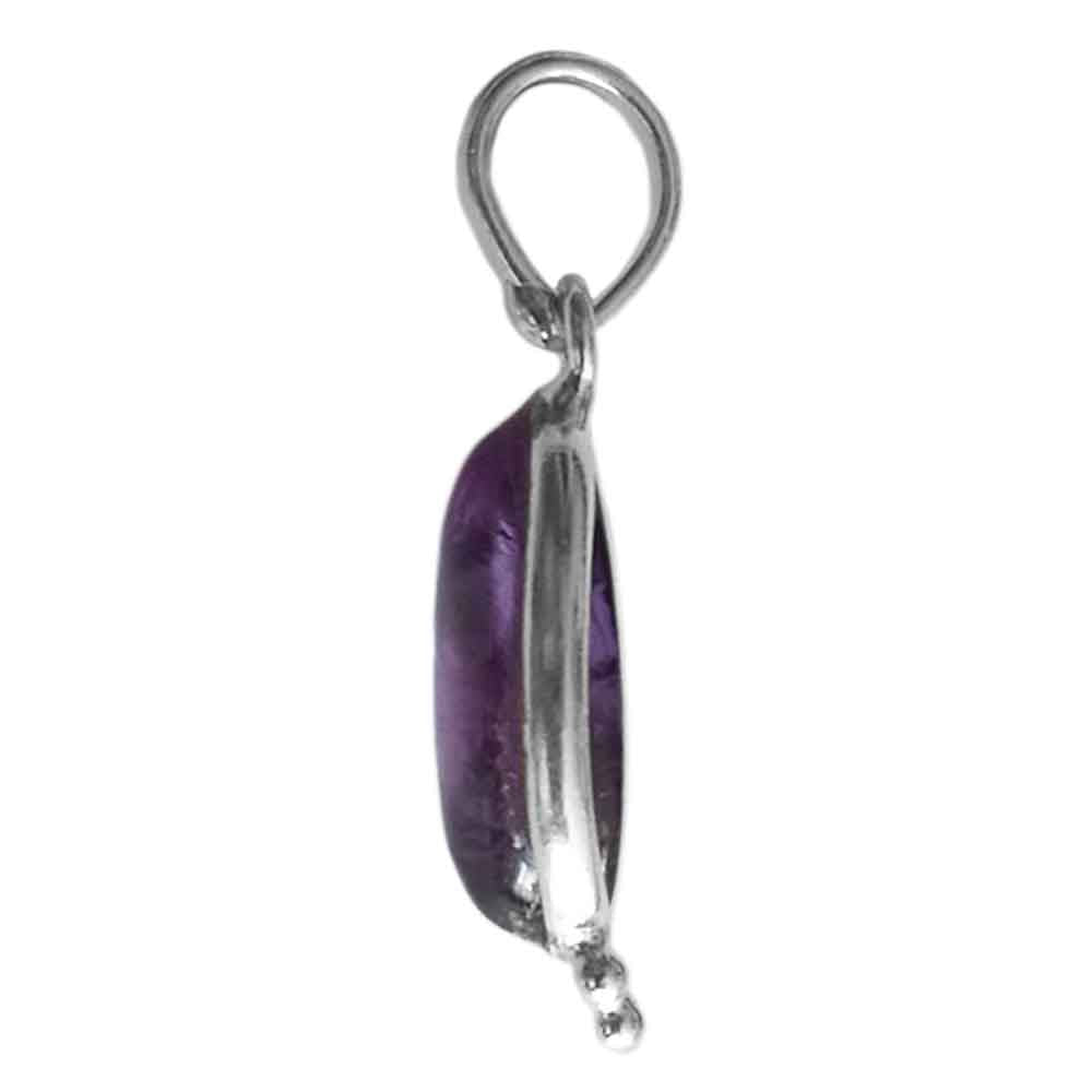 Amethyst sterling silver pendant