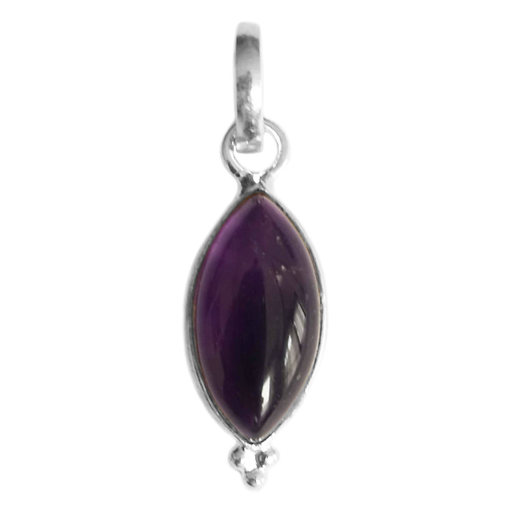 Amethyst sterling silver pendant