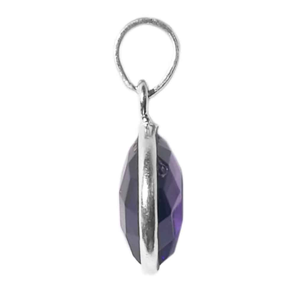 Amethyst sterling silver pendant