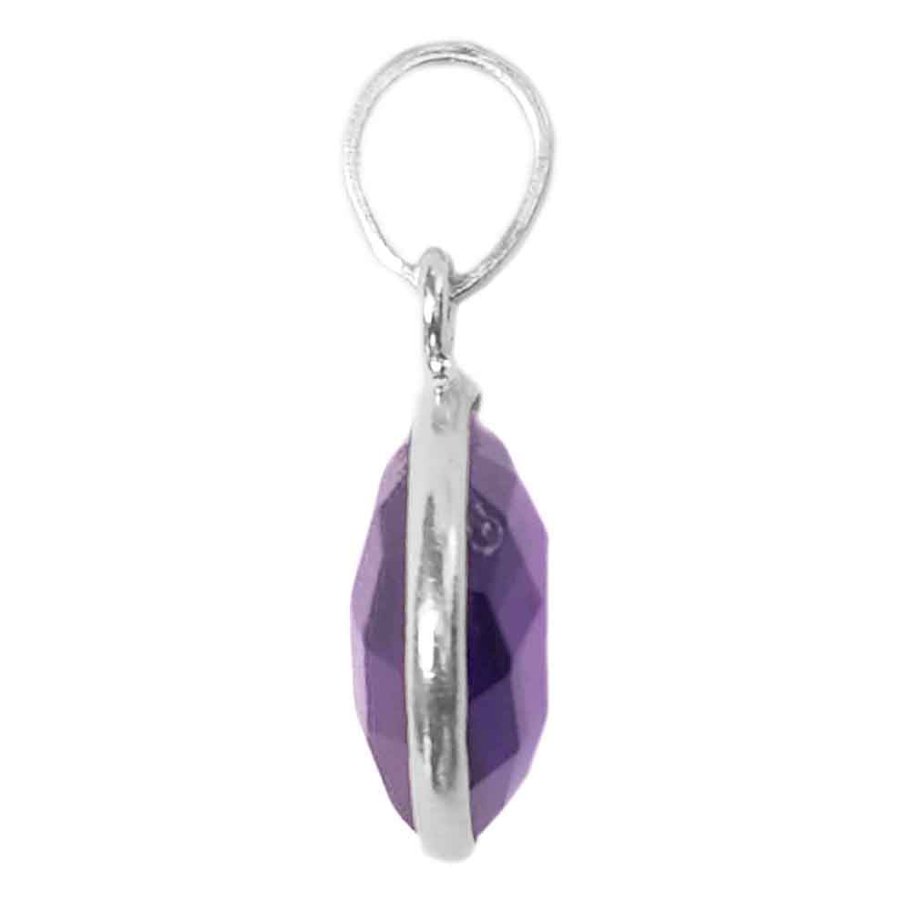 Amethyst sterling silver pendant