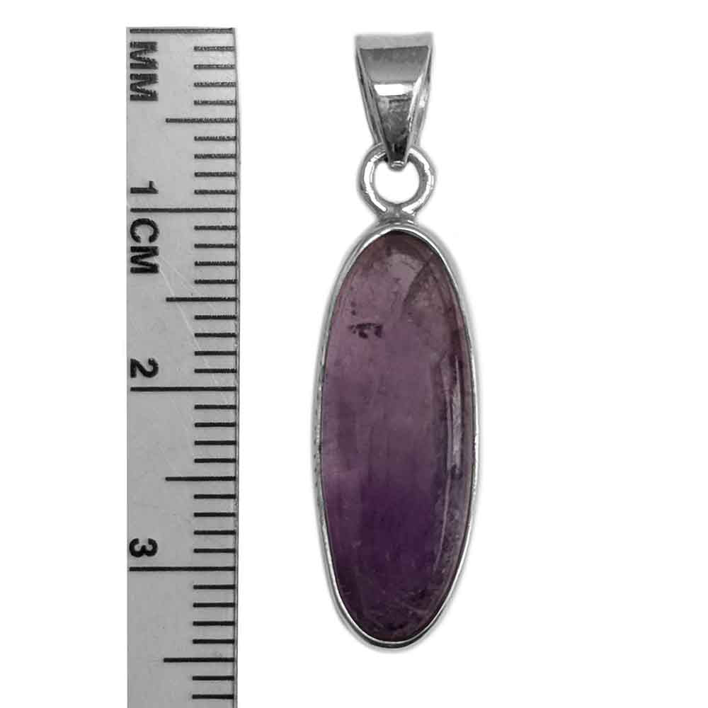 Amethyst pendant in sterling silver 925