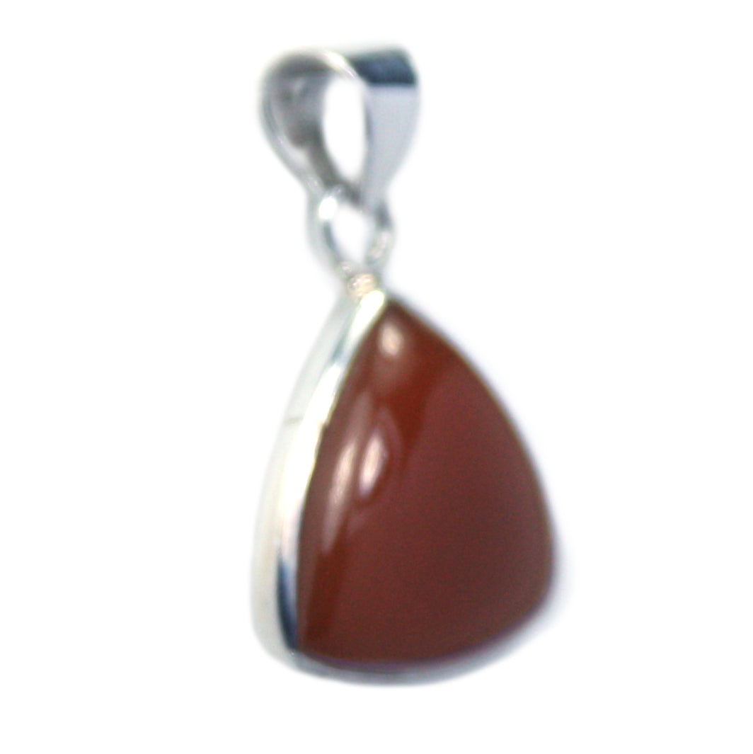 Pendentif cornaline en argent massif 925