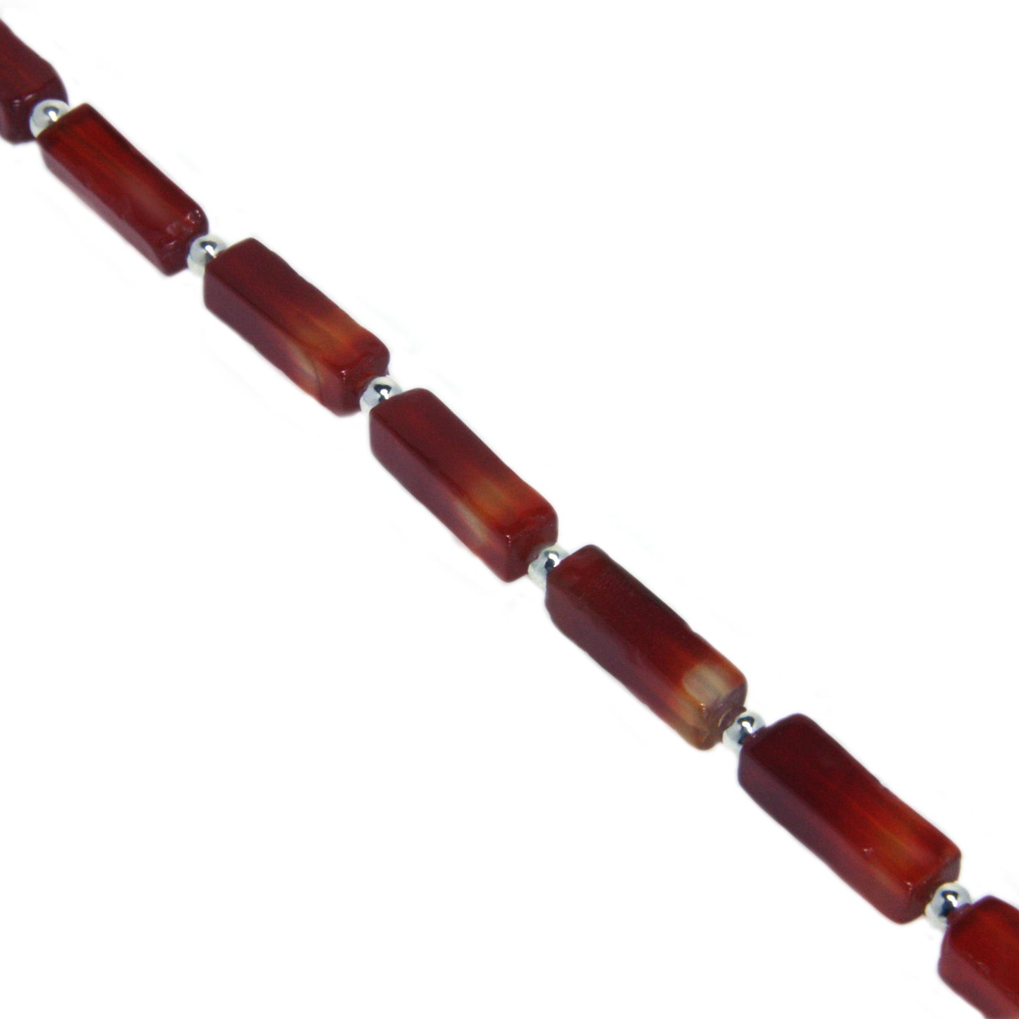 Bracelet cornaline en argent massif 925