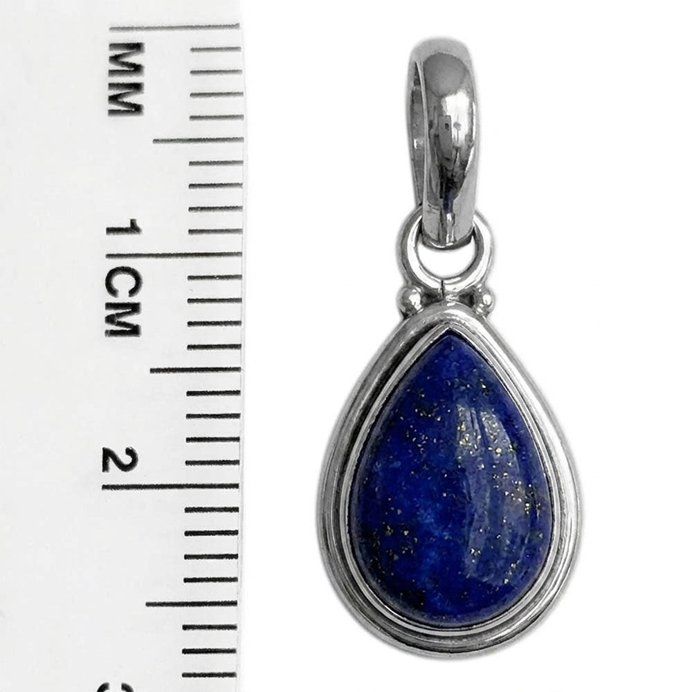 Pendentif lapis-lazuli en argent massif 925