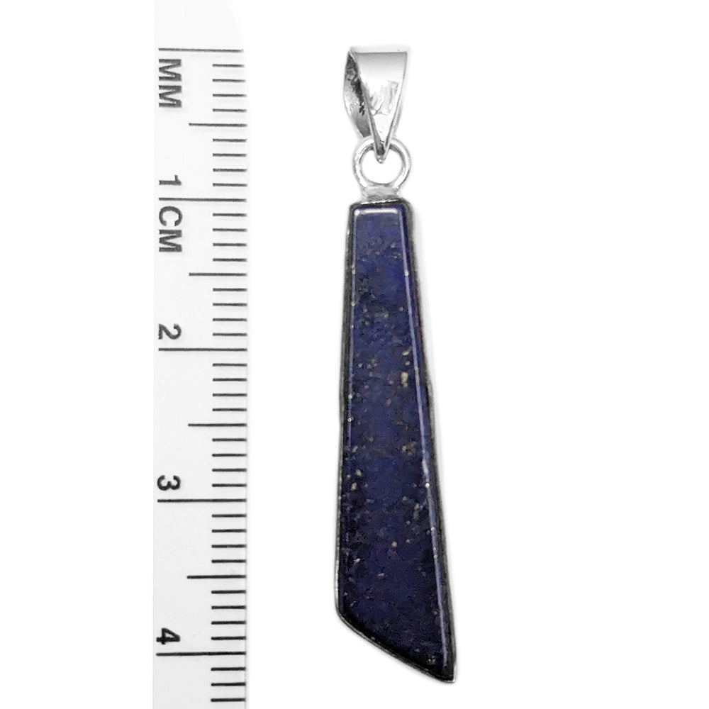 Pendentif lapis-lazuli en argent massif 925