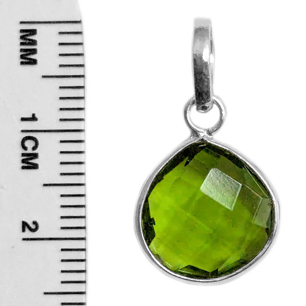 Peridot sterling silver pendant