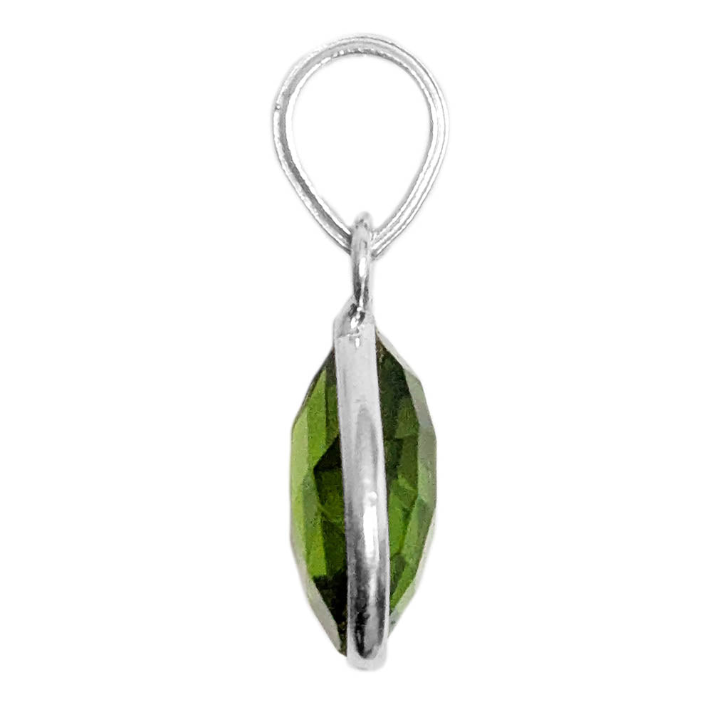 Peridot sterling silver pendant