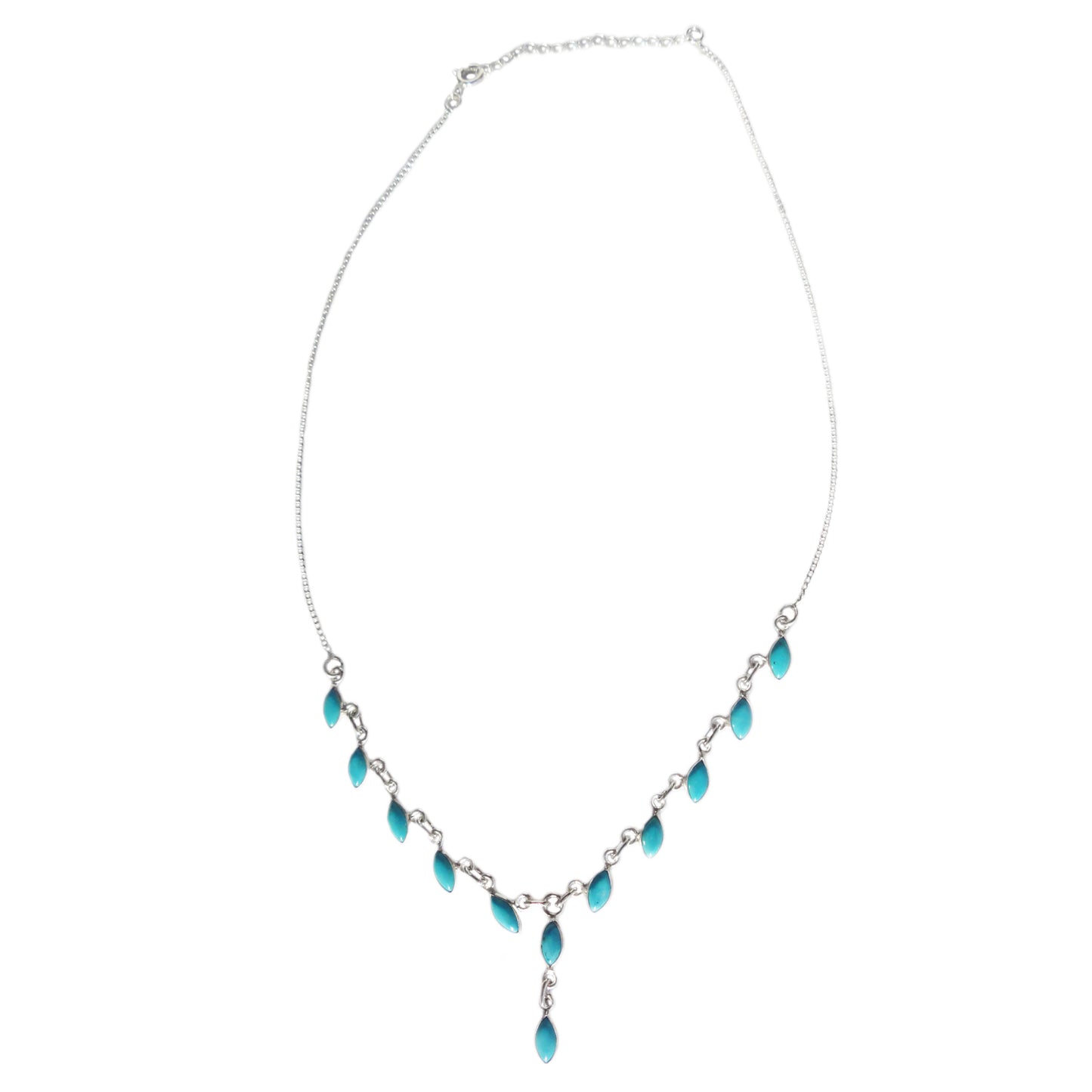 Turquoise sterling silver necklace