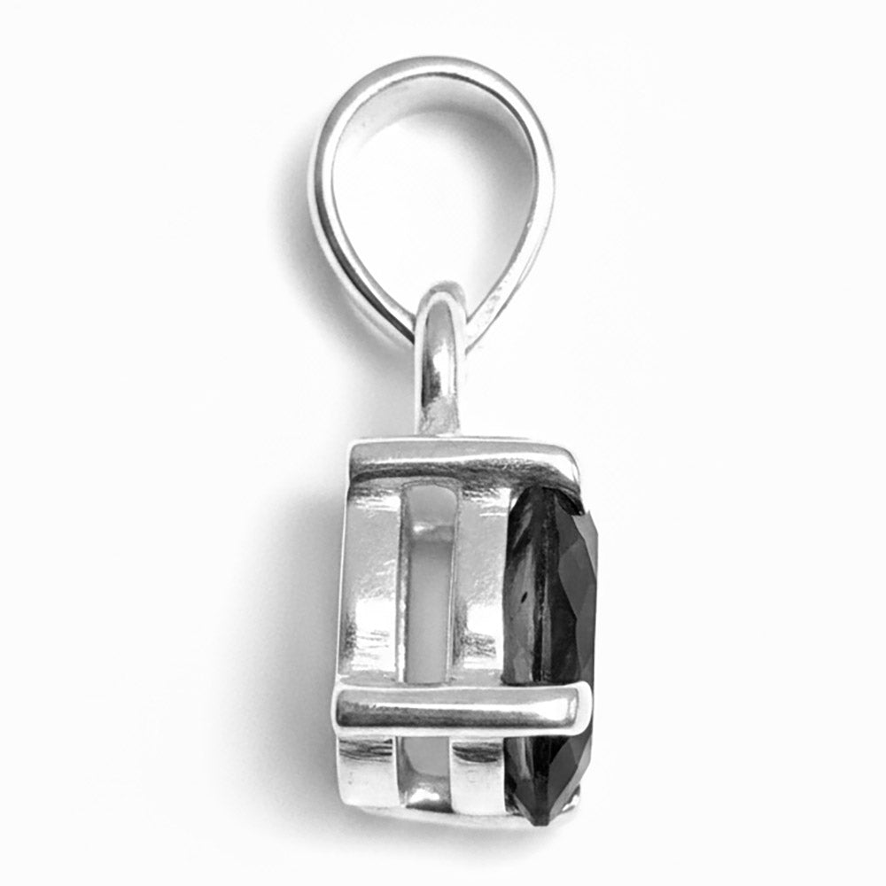 Pendentif onyx noir en argent massif 925