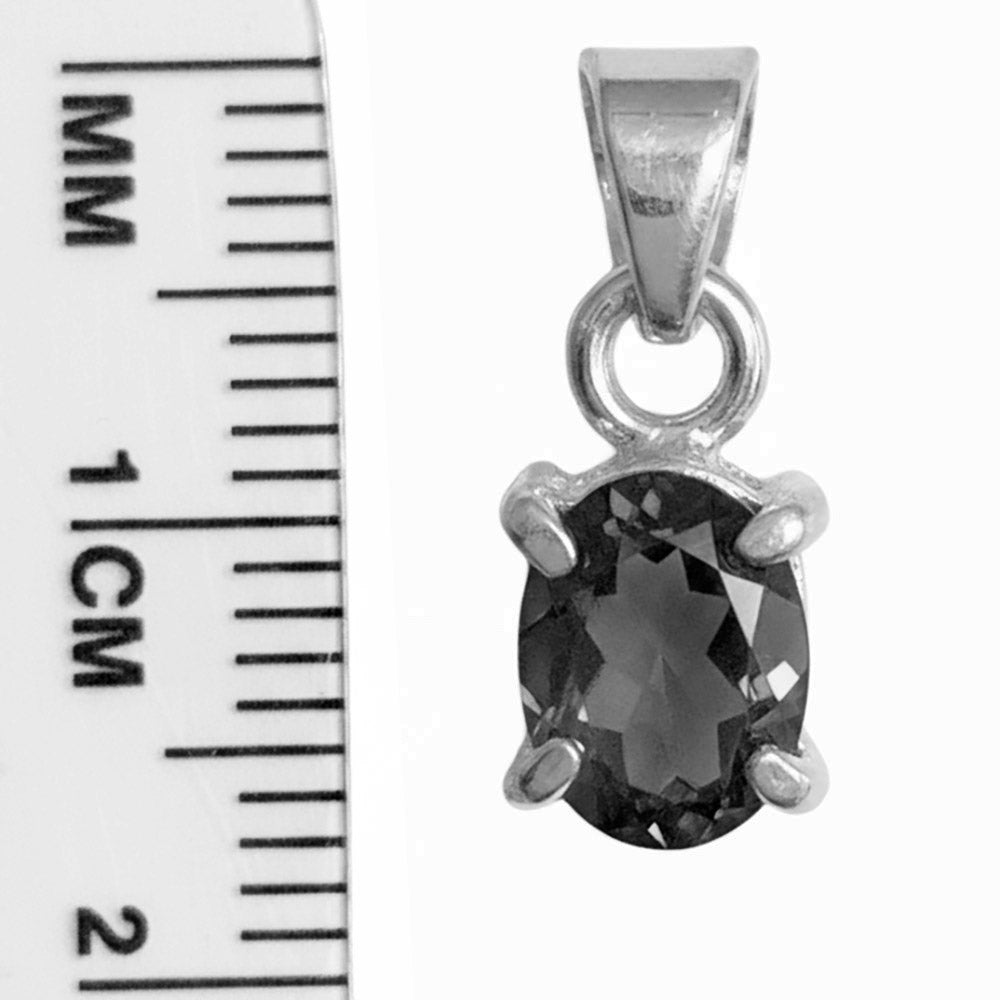 Pendentif onyx noir en argent massif 925
