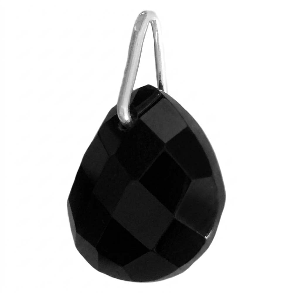 Black onyx sterling silver pendant