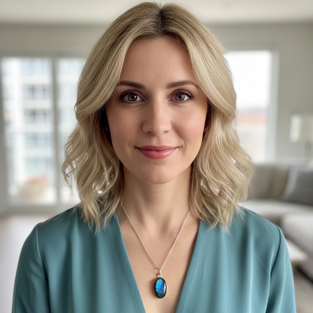 Labradorite sterling silver pendant