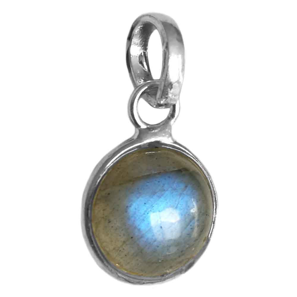 Pendentif labradorite en argent massif 925