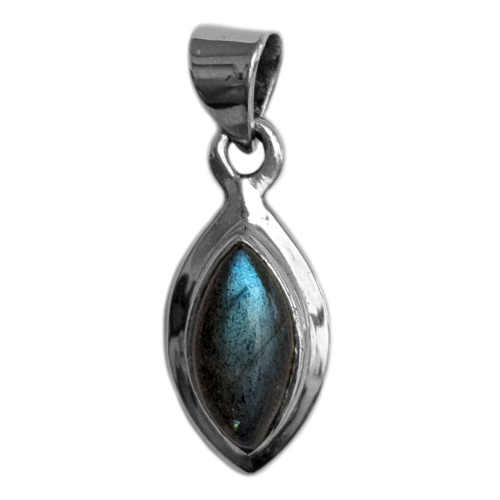 Pendentif labradorite en argent massif 925