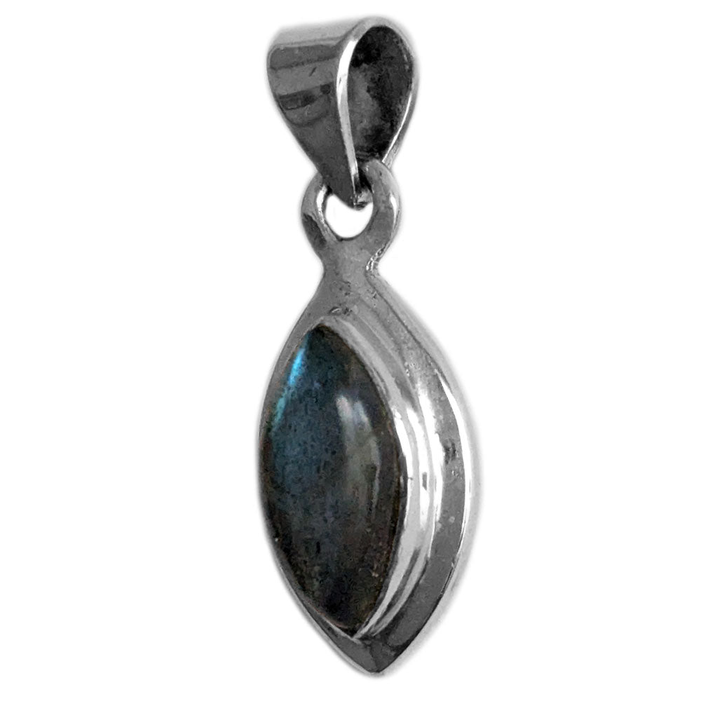 Pendentif labradorite en argent massif 925