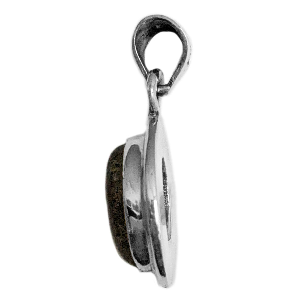 Pendentif labradorite en argent massif 925