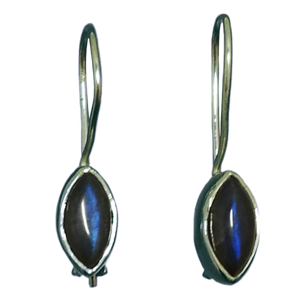 Labradorite sterling silver earrings
