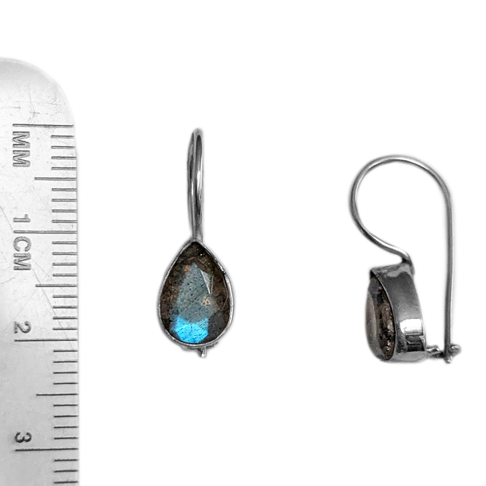 Labradorite sterling silver earrings