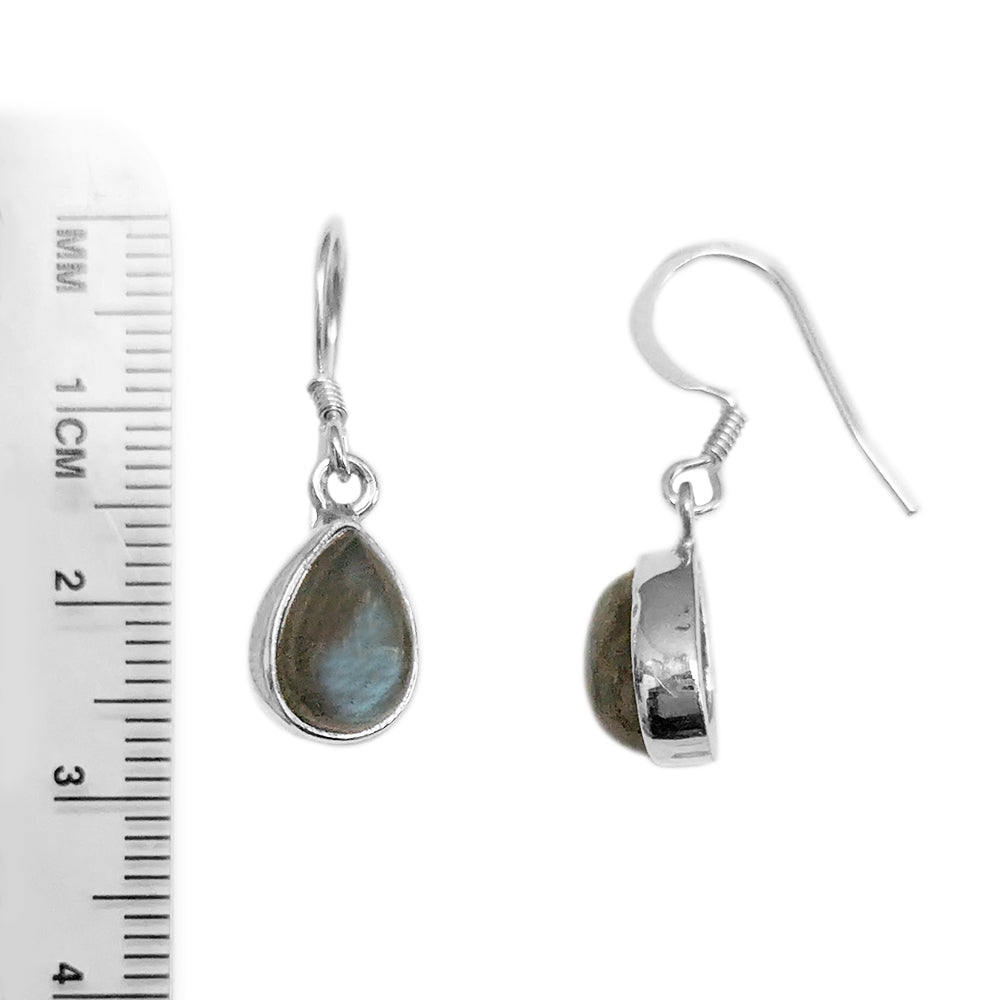 Boucles d’oreilles labradorite en argent 925