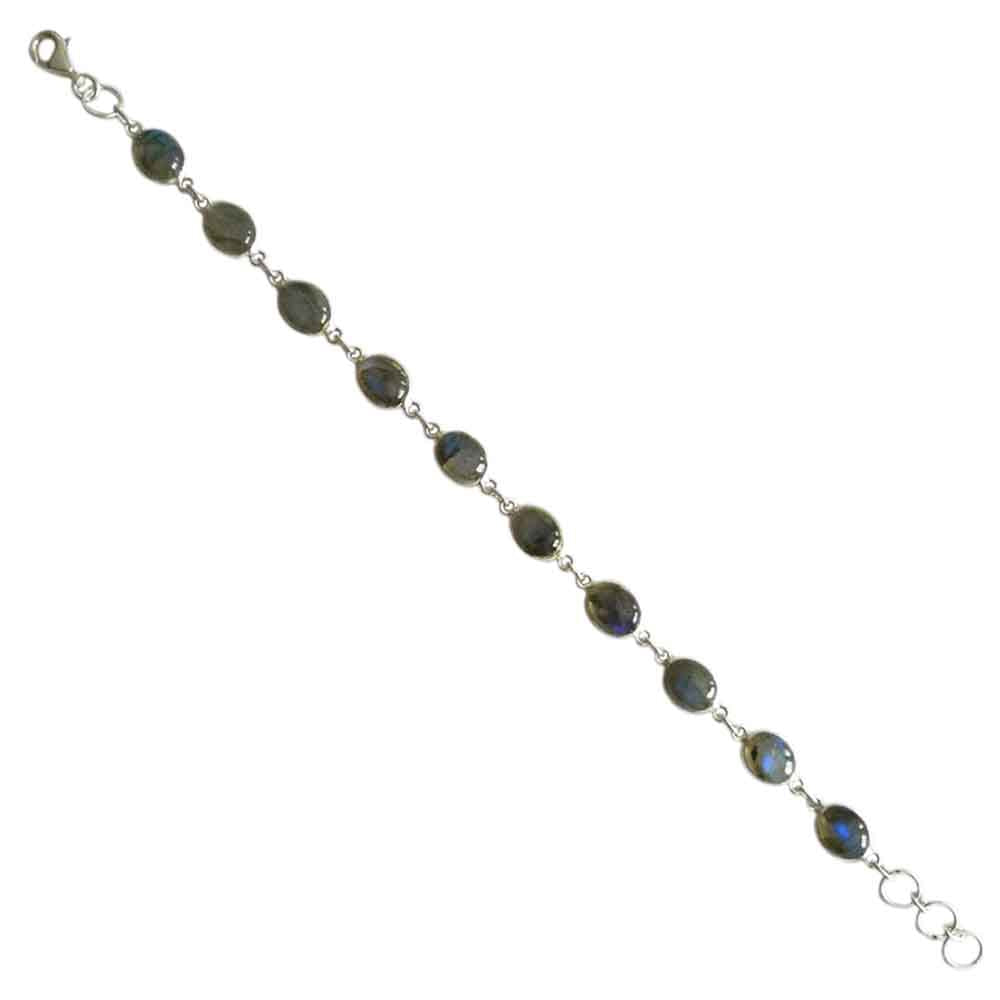 Labradorite sterling silver bracelet