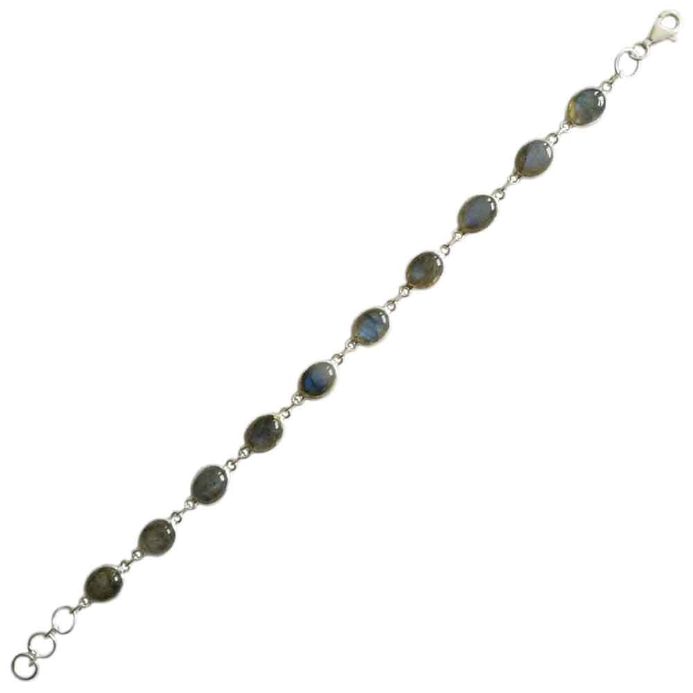 Labradorite sterling silver bracelet