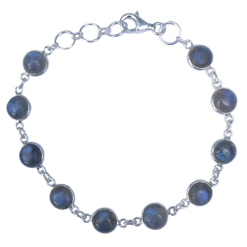 Labradorite sterling silver bracelet