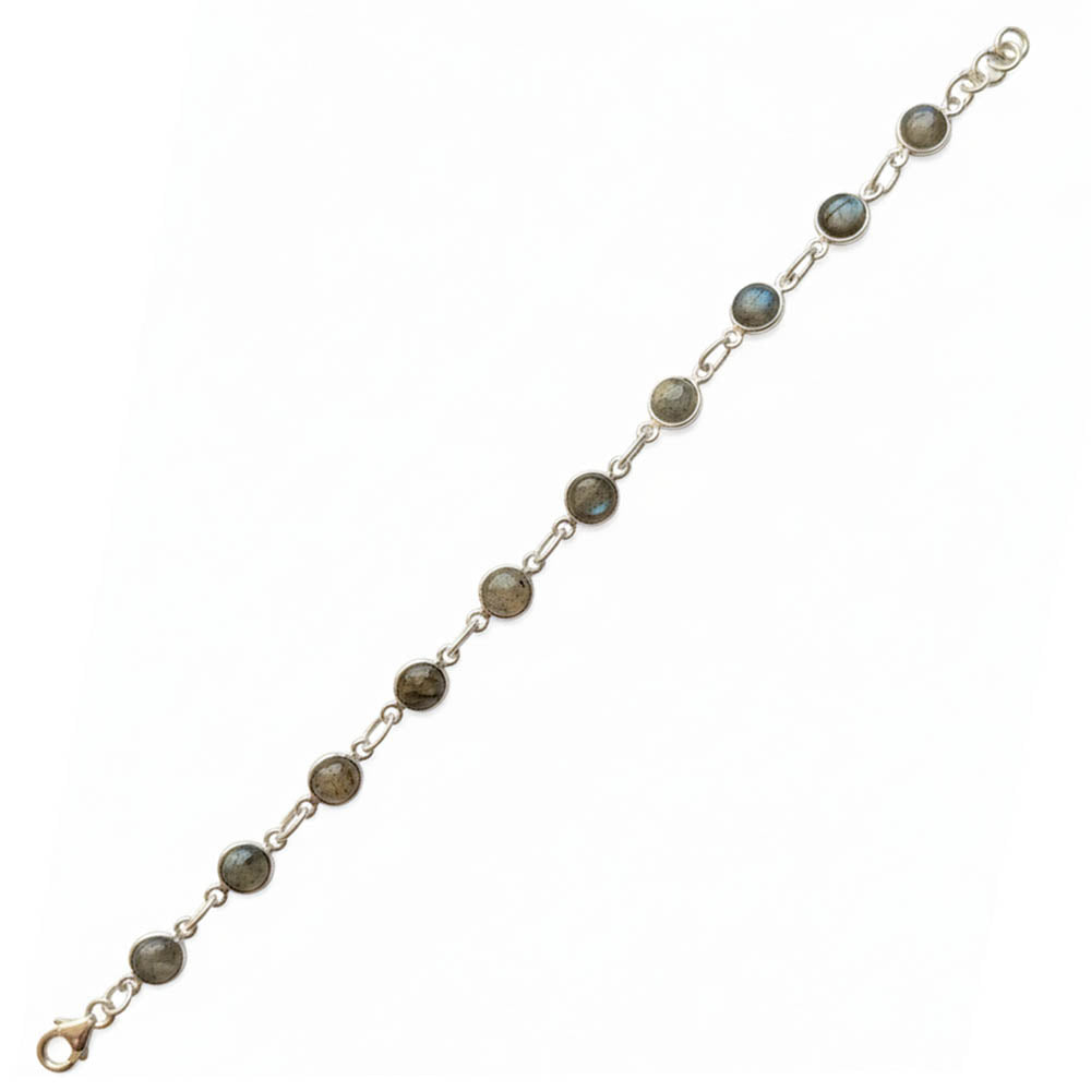 Labradorite sterling silver bracelet