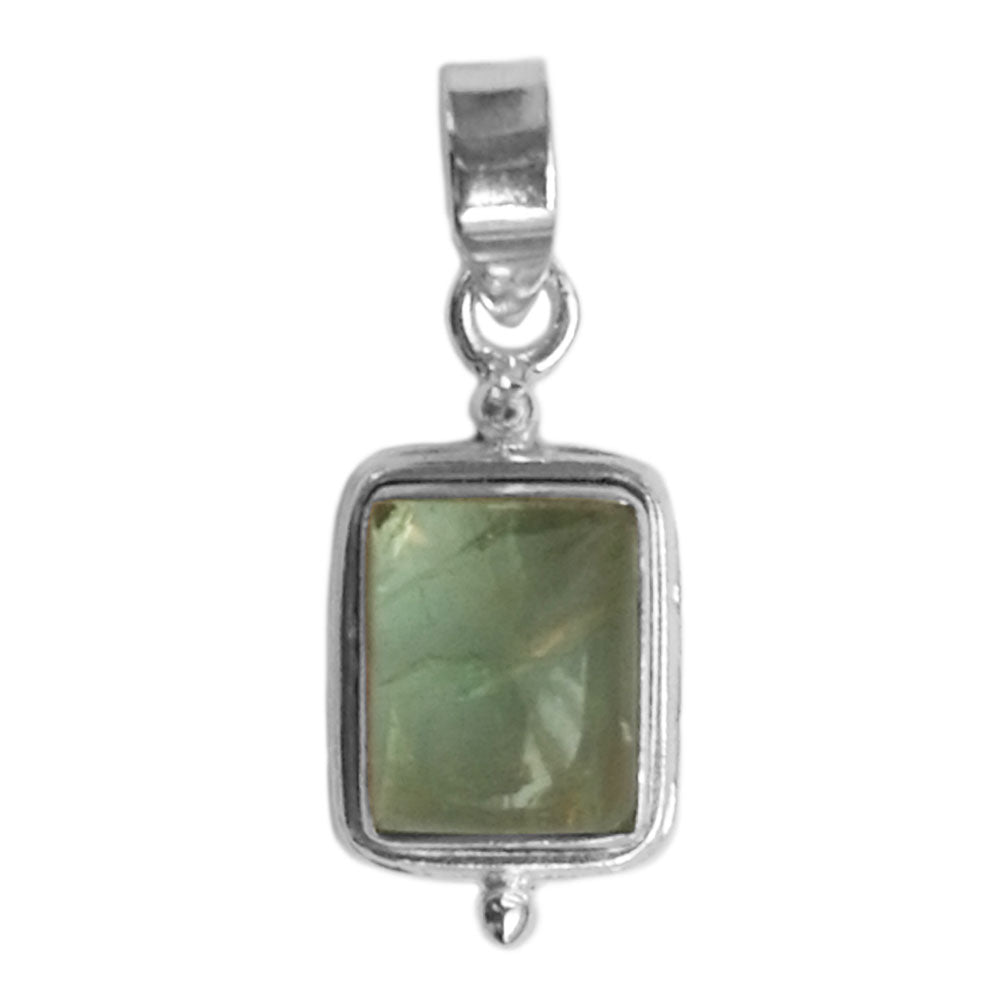 Pendentif apatite en argent massif 925