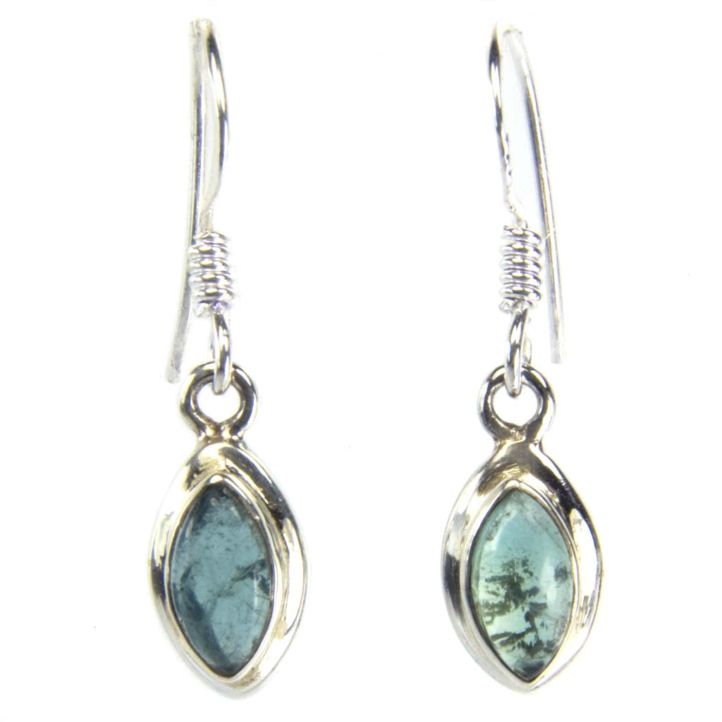 Apatite sterling silver earrings