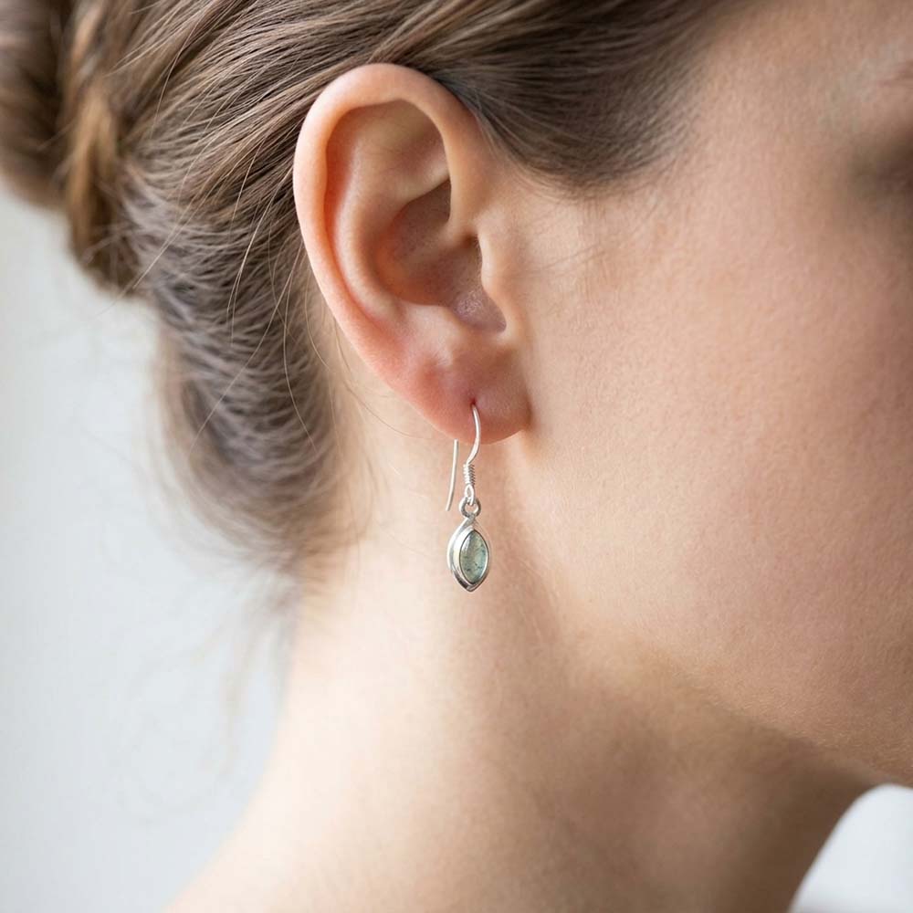 Boucles d’oreilles apatite en argent massif 925