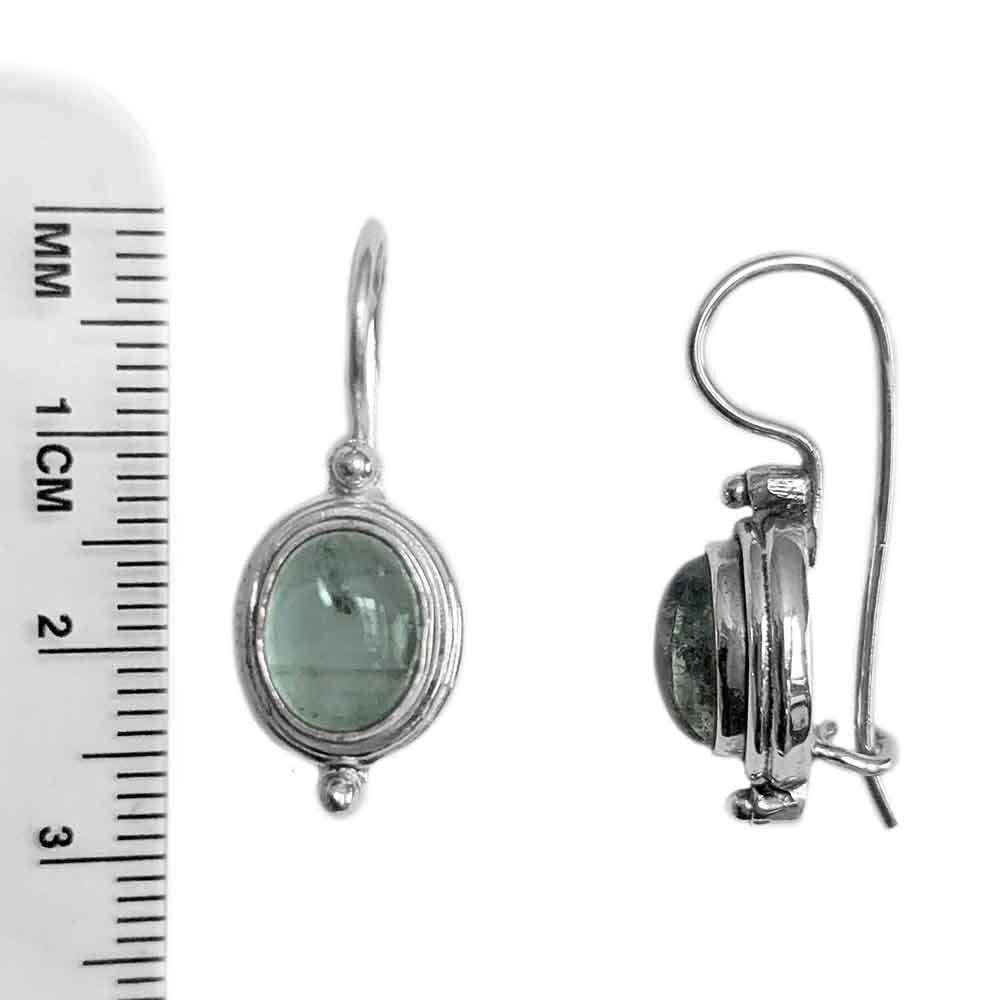 Boucles d’oreilles apatite en argent massif 925