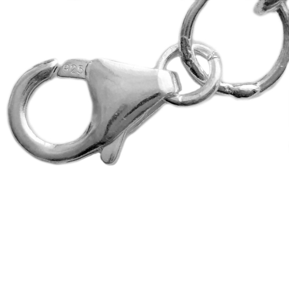 Bracelet œil de tigre en argent massif 925