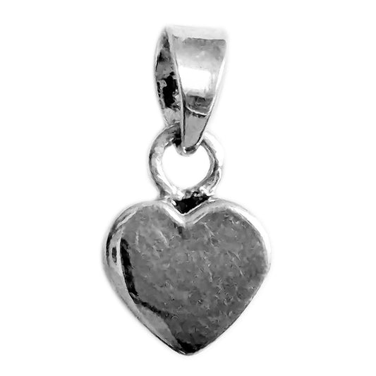 Pendentif cœur en argent massif 925