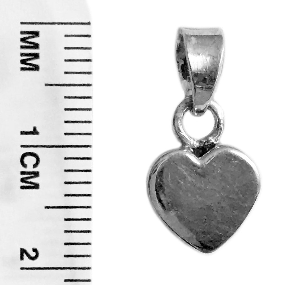 Pendentif cœur en argent massif 925