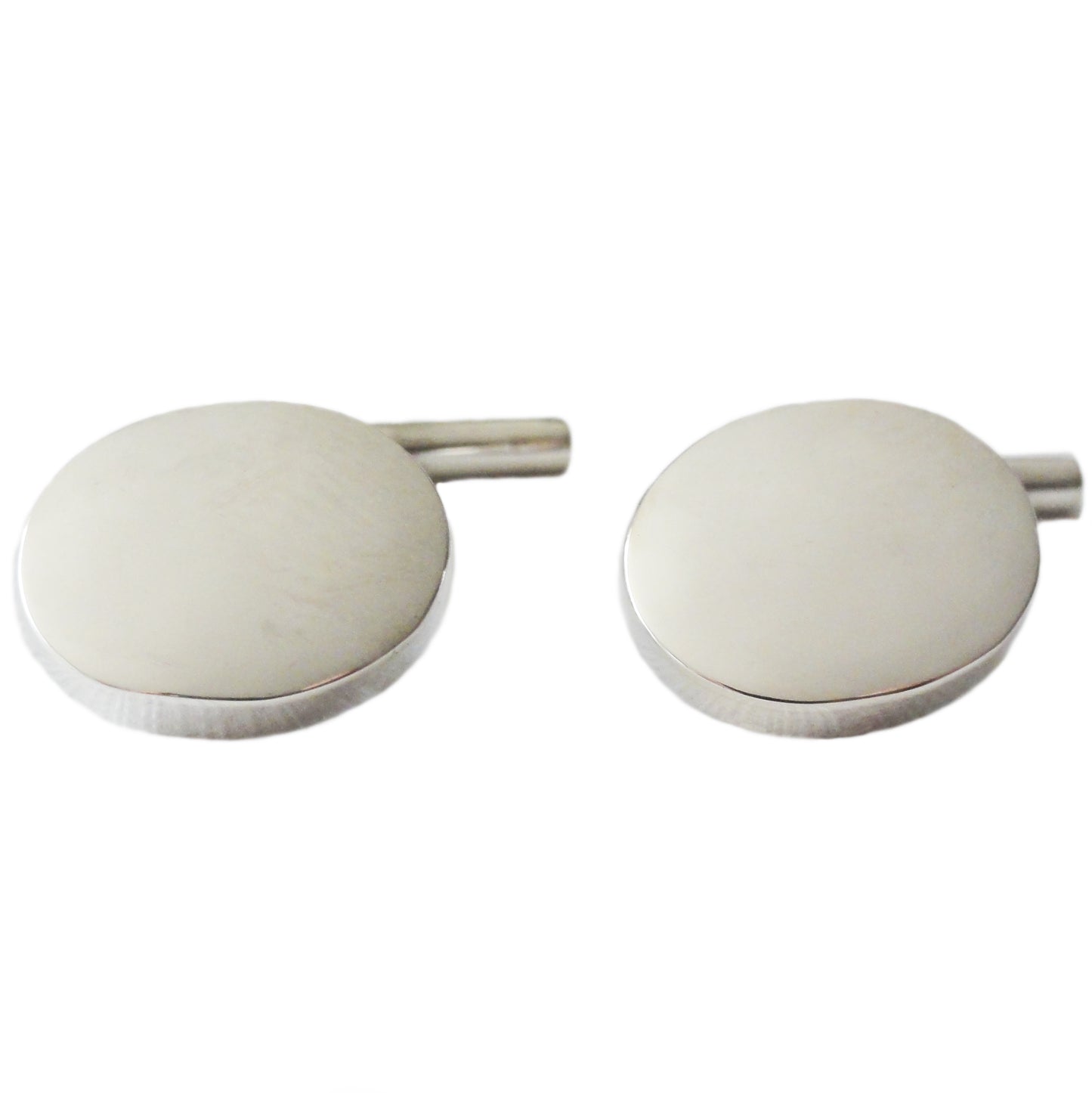 Oval sterling silver cufflinks