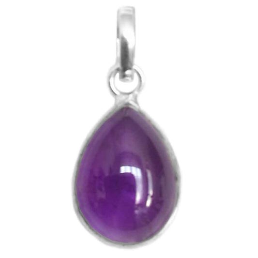 Amethyst pendant in sterling silver 925