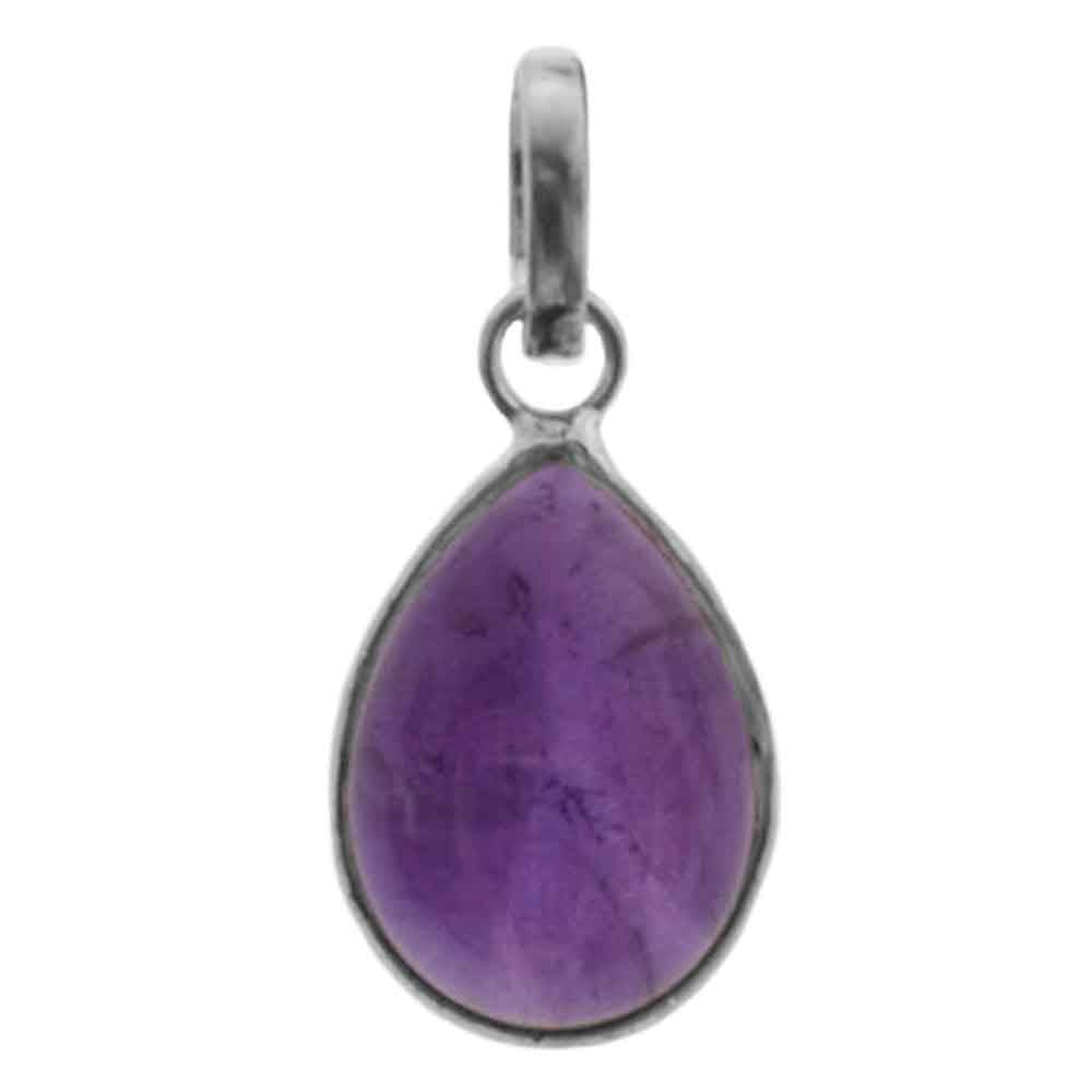 Amethyst pendant in sterling silver 925