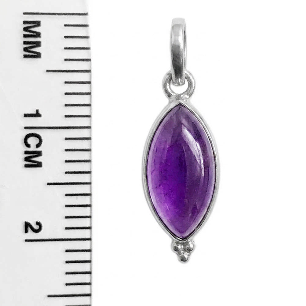 Pendentif améthyste en argent massif 925