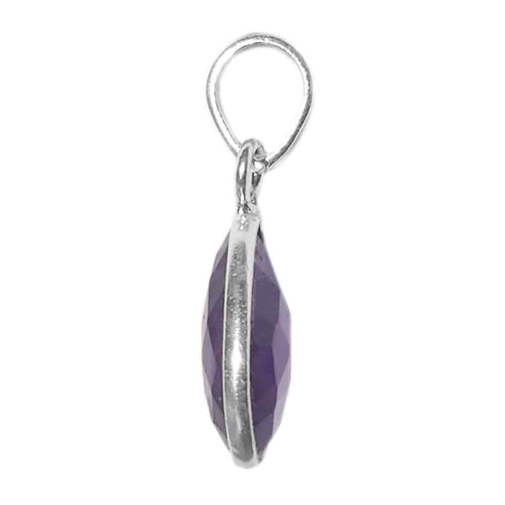 Amethyst sterling silver pendant