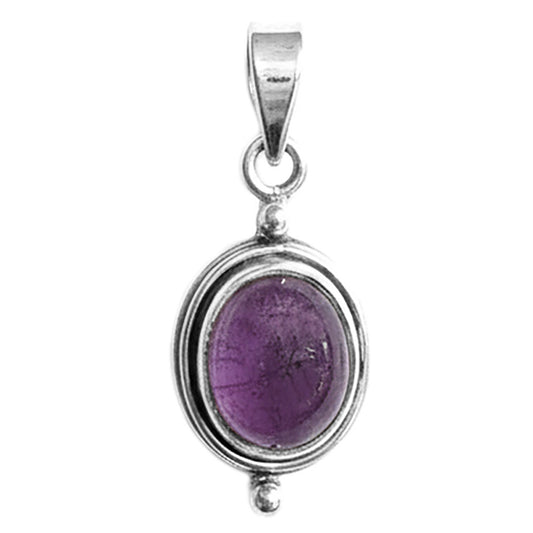 Pendentif améthyste en argent massif 925