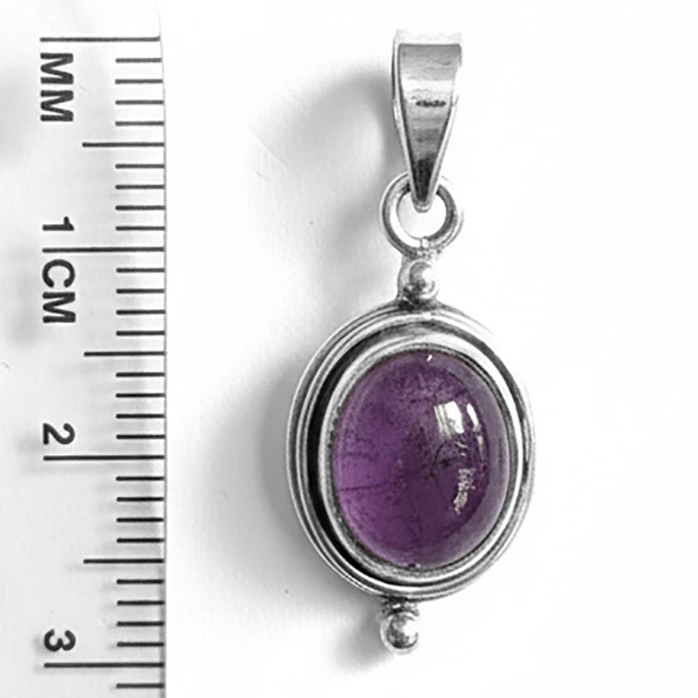 Pendentif améthyste en argent massif 925