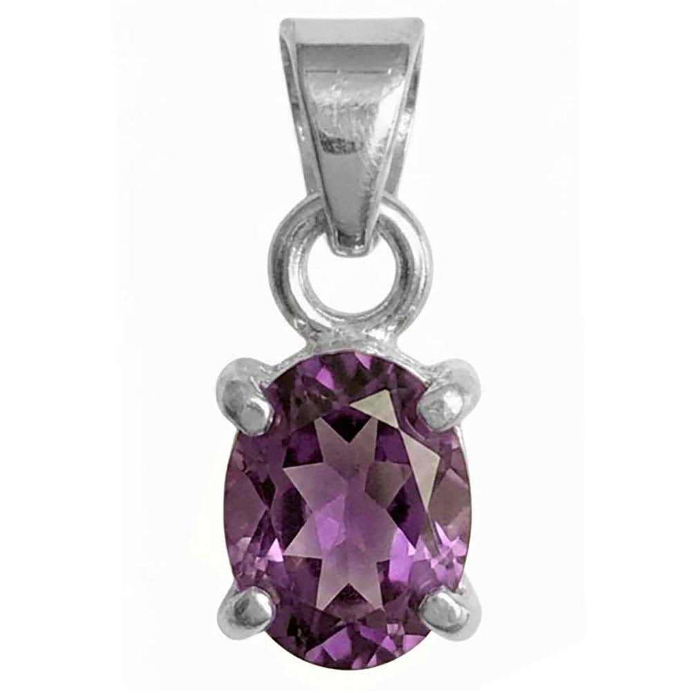 Pendentif améthyste en argent massif 925