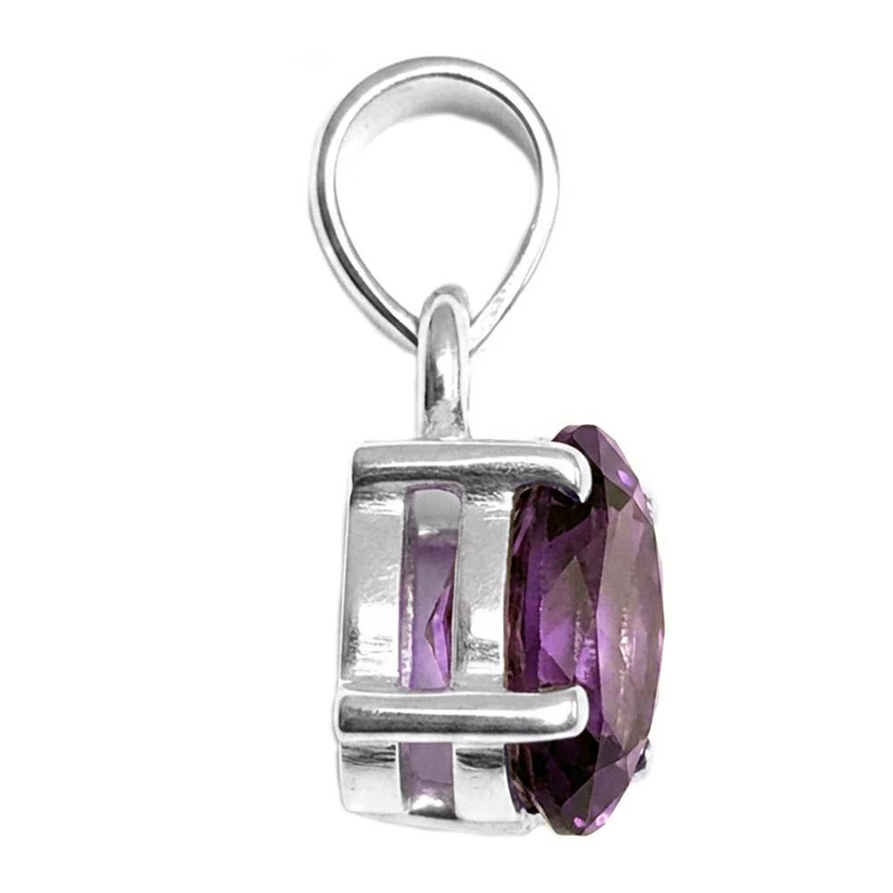 Pendentif améthyste en argent massif 925