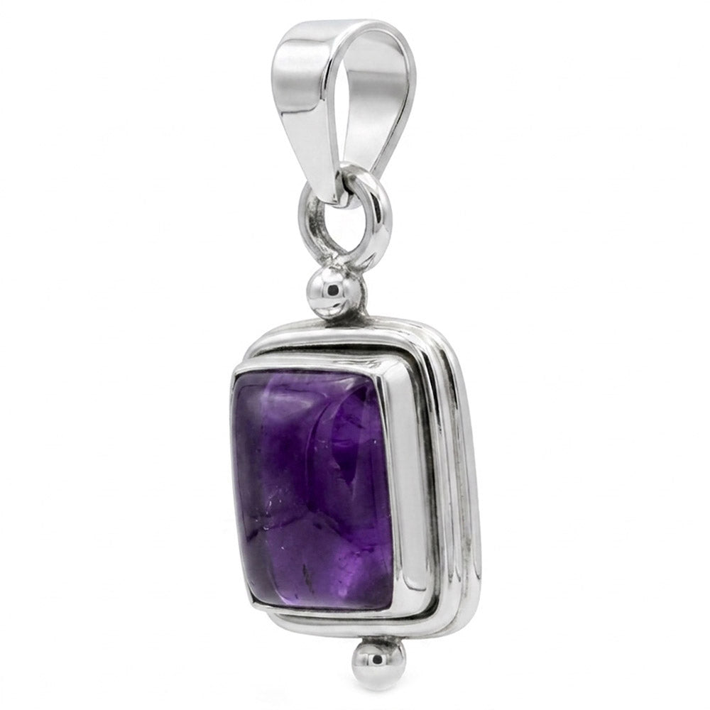 Pendentif améthyste en argent massif 925