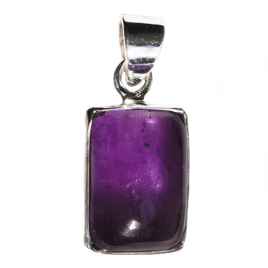 Amethyst sterling silver pendant