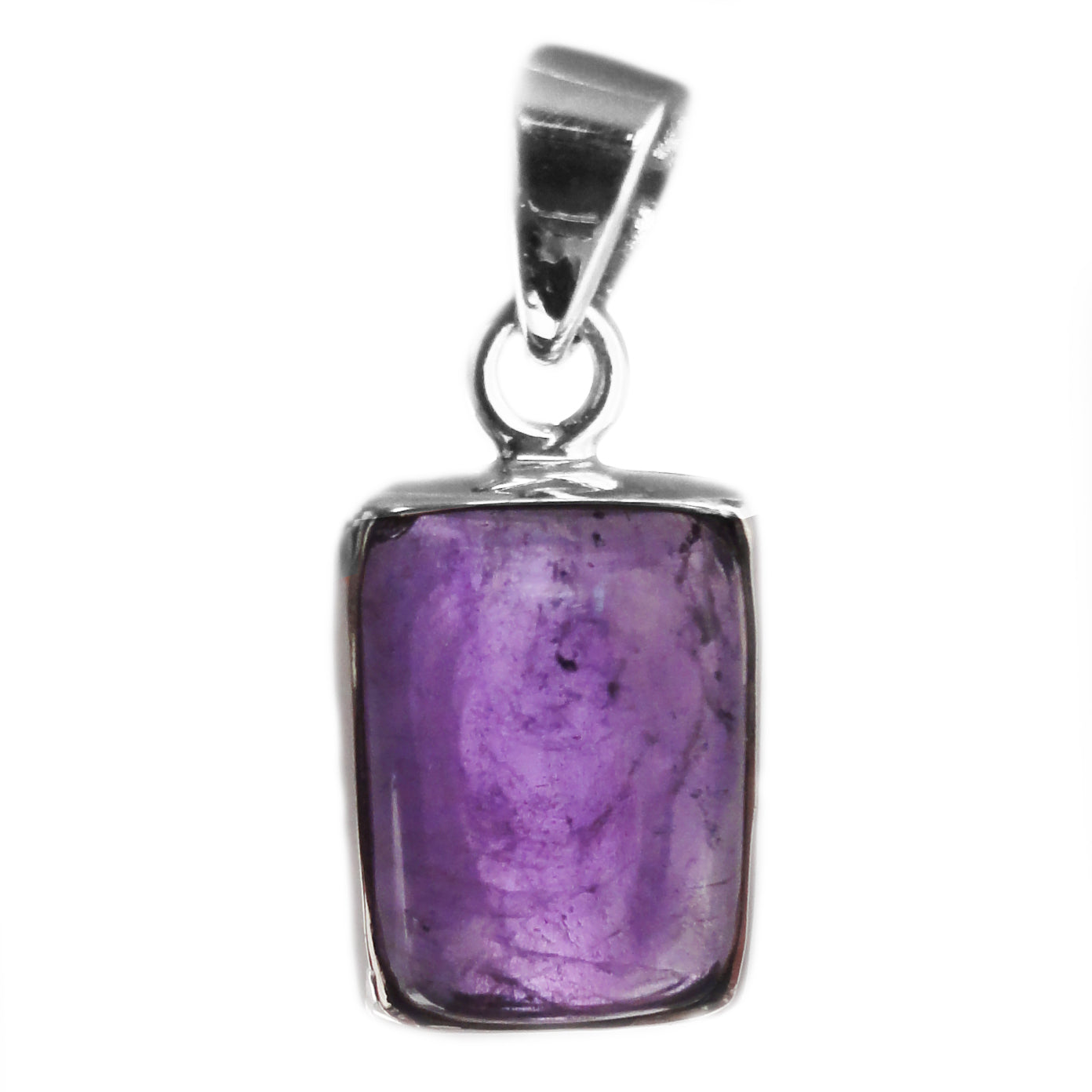 Amethyst sterling silver pendant